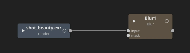 A Read of a render, closed, wired into a Blur